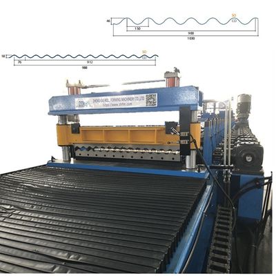 धातु की छत की नालीदार चादरें रोलिंग बनाने की मशीन
