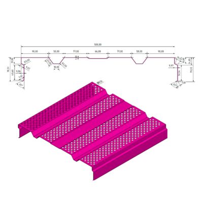 ध्वनिक ध्वनि बाधा पैनल प्रोफाइल रोलिंग बनाने की मशीन