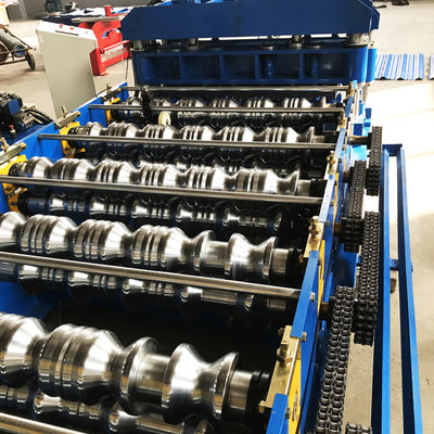 धातु छत घुटा हुआ टाइल छत रोल बनाने मशीन नालीदार स्टील शीट BV / एसजीएस