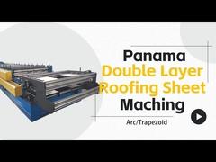 एजी पैनल और 7/8 नालीदार पैनल के लिए संयुक्त राज्य अमेरिका के लिए डबल लेयर मशीन